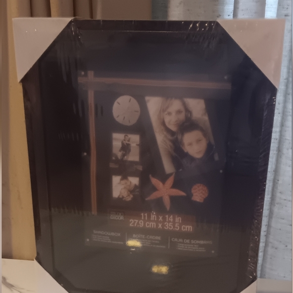 Wooden Dark Stained Shadow Box Frame  11x14 Inches - Picture 1 of 4